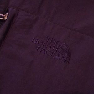 Purple and teal north face